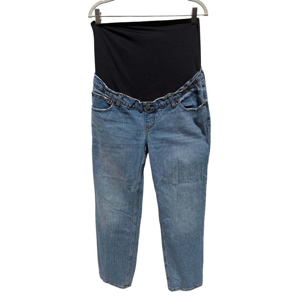 Abercrombie & Fitch Maternity Jeans Womens 30/10R Full Panel Ankle Straight READ